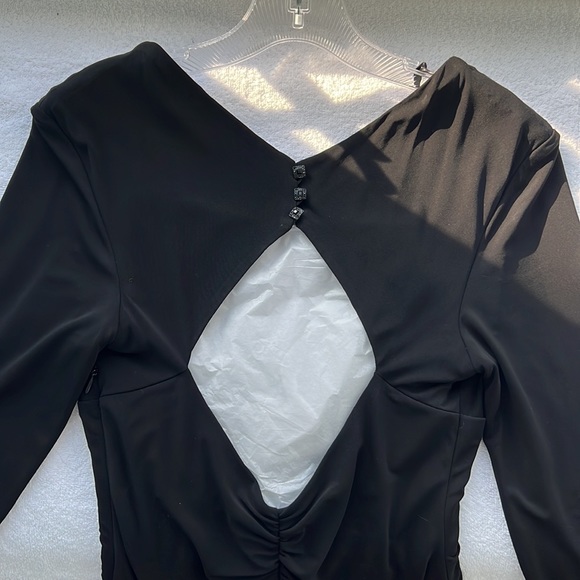 Kay Unger New York Black Dress Size 8 - Picture 7 of 7